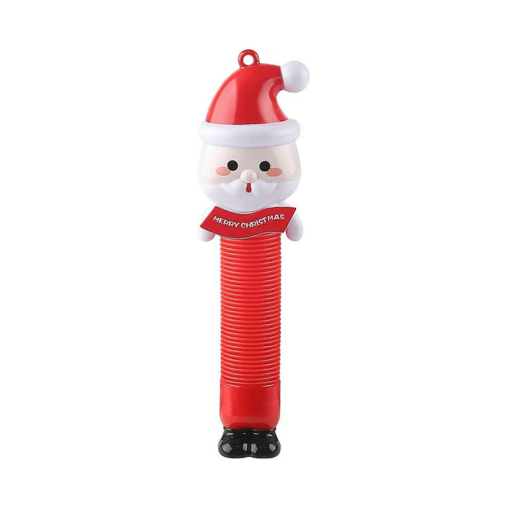 Educational toys for adults and children - Light-up telescopic tube to pull, snowman stress toy