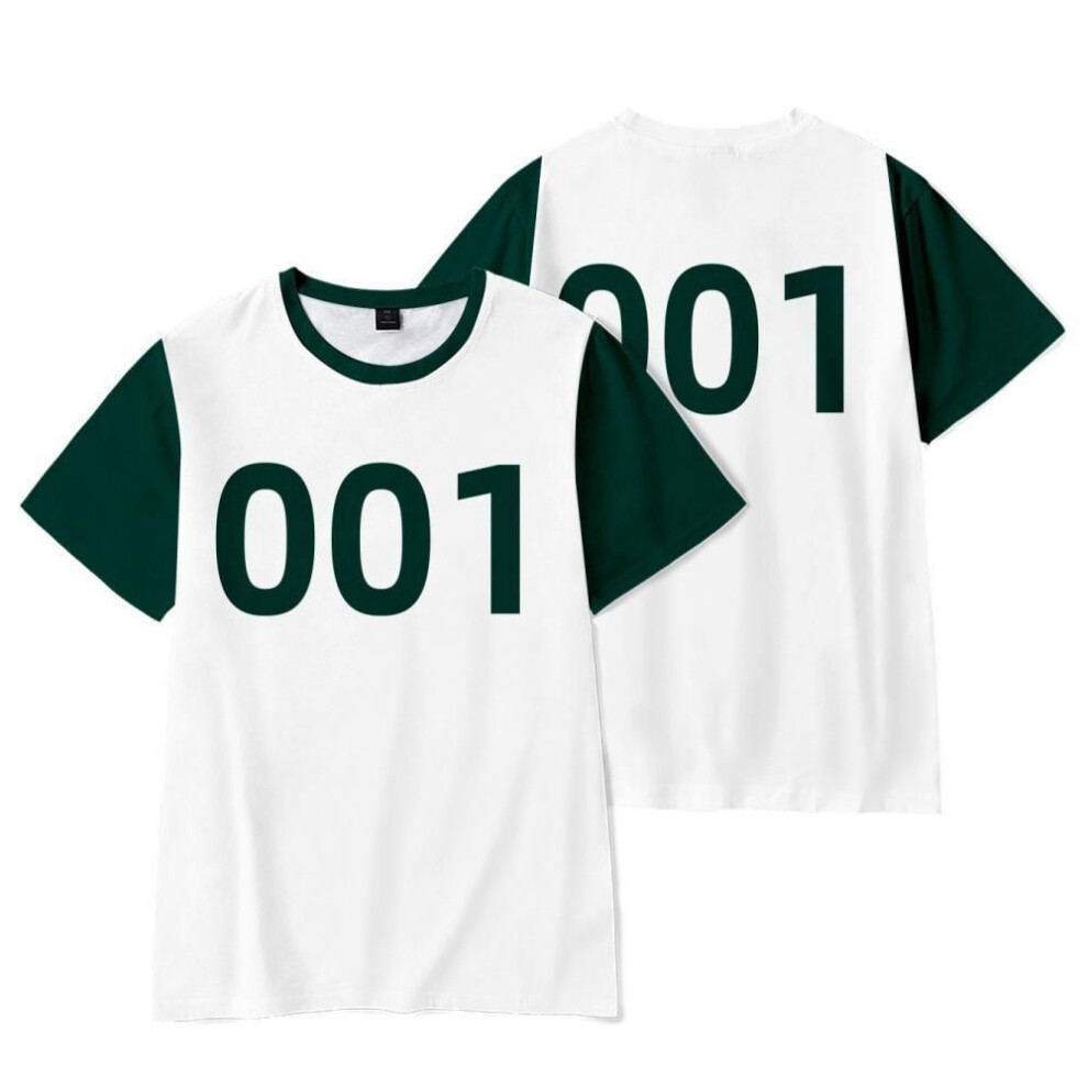 (XS, as the picture) T Shirt for Men Women Summer Clothing Fitness Squid Game Season 2 Cartoon Print O Neck Man T-shirt for Male Oversized Men T-shirts Tops
