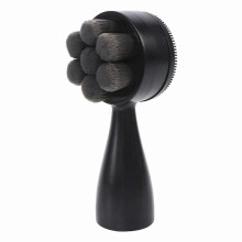 Cleansing Brush 2 in 1, Deep Pore Exfoliation, Ultra Fine Soft Bristle Double Sided Cleansing Brush, Black