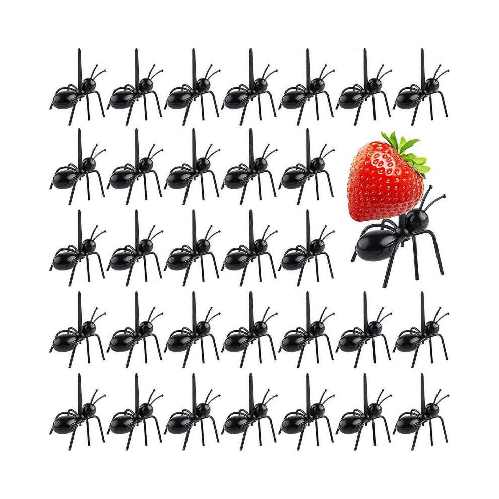 36 Pcs Ant Food Picks For Bug Themed Birthday Party Halloween Party Decorations Supplies Not,Specified
