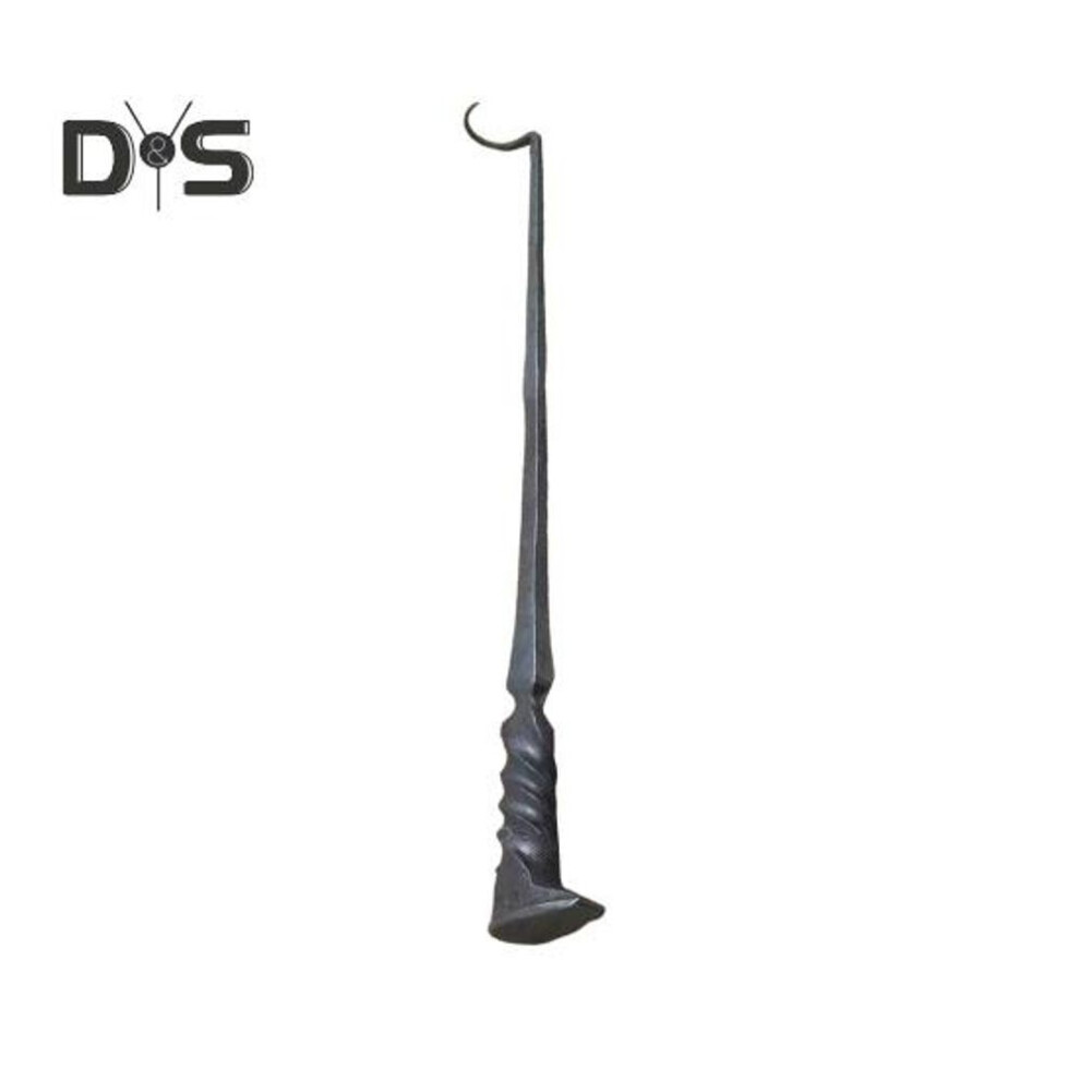 (as the picture, 30 cm B) Campfire Poker For Bonfire Pit Fireplace Poker Food Flipper Turner Hooks Bbq Meat Hooks Cooking Barbecue Turners Hooks Grill Accessories