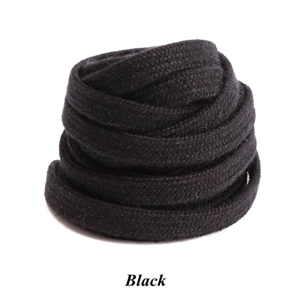 (black, 140cm) 1pair Flat Shoelaces Canvas Sneakers Sports Shoes Laces Classic Women Men Shoelace Solid Double White Black Allstar Shoe Lace