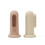 mushie Babyvingertandenborstel (Blush/Shifting Sand) 2-pack 1