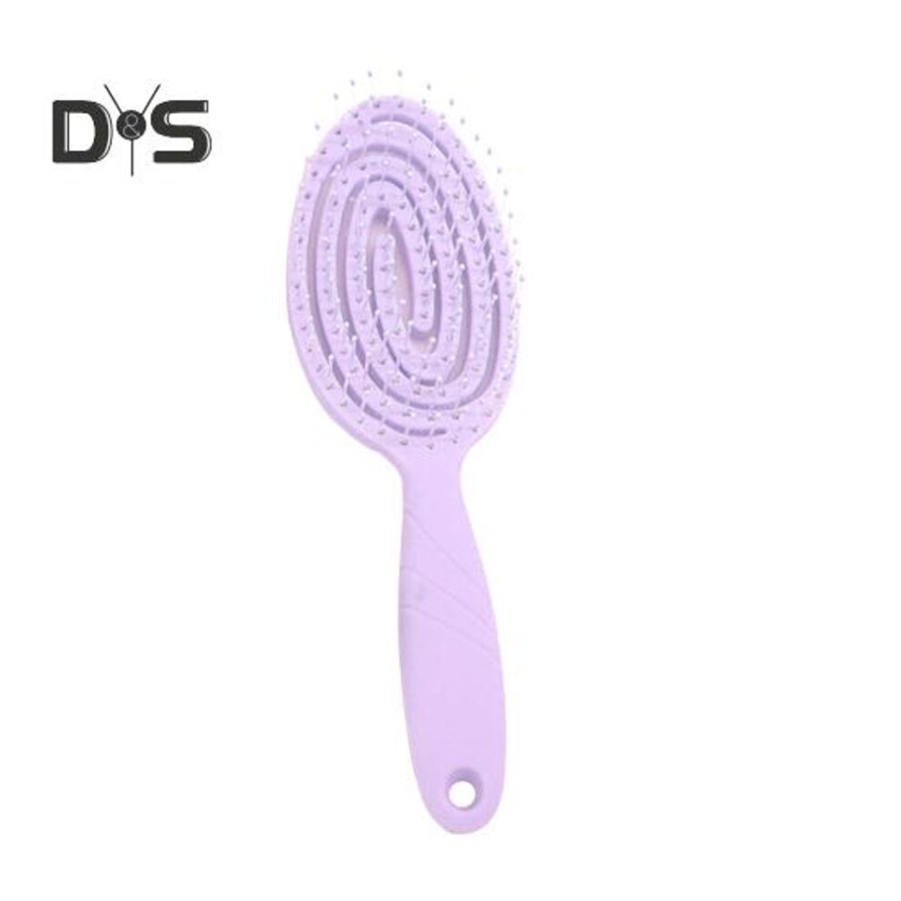 (purple) Vented Hair Brush Portable Anti-static Thin Thick Curly Long Wet Dry Hair Paddle Brush Women Girls Scalp Massage Hair Styling Detangling Comb