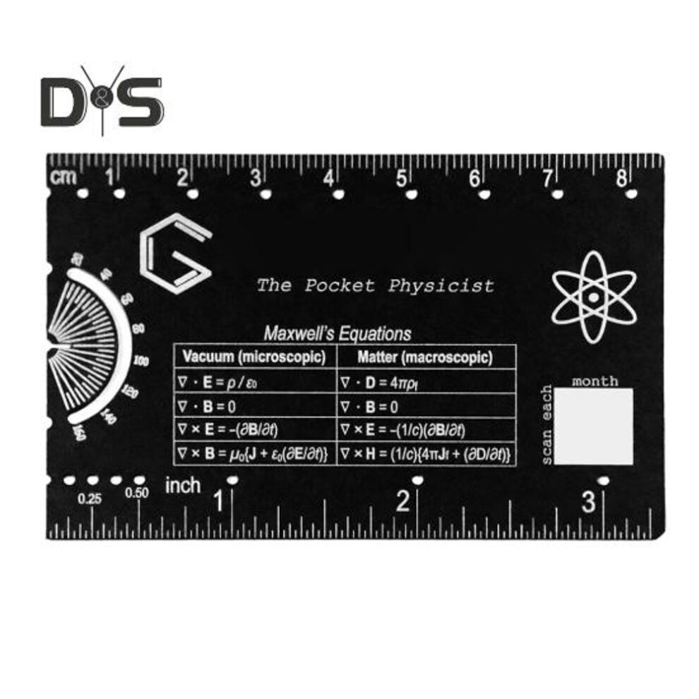 (as the picture, A) Engineering Ruler Pocket Engineer Protractor Scale Ruler Stainless Steel Metric Inches Mini Multi-tool For Engineers Architects Machinists