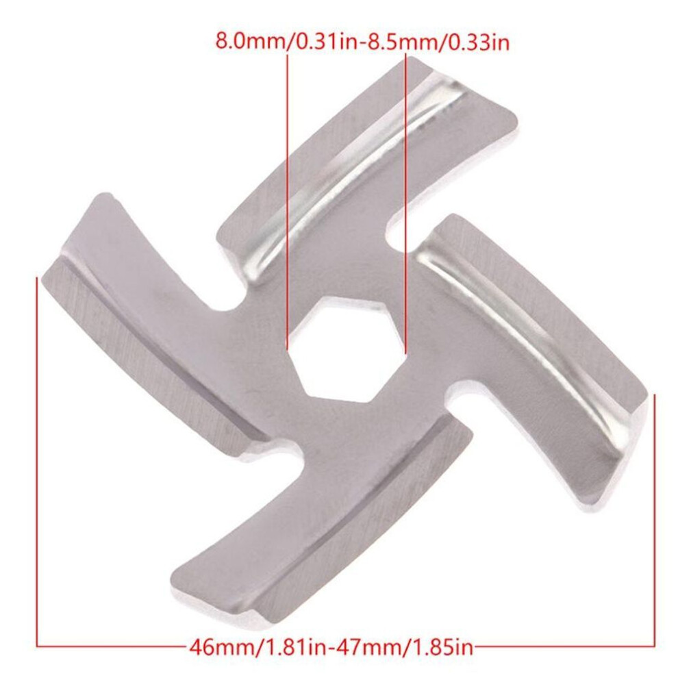 (as the picture, A3) Meat Grinder Parts Mincer Blade Food Grinding Blade Cutter Replacement