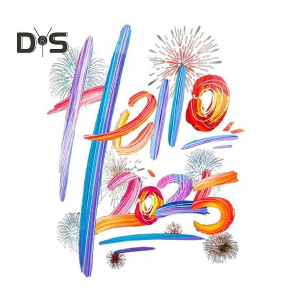 (as the picture, M) Hello 2025 Window Decals Static Cling Stickers Colorful Non-adhesive Window Stickers New Year's Eve Party Decoration For Family Gatherings