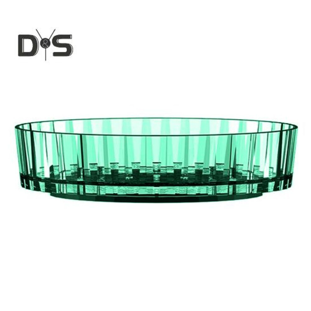 (green) 360-degree Rotating Makeup Organizer Tray Spice Rack Large Capacity Strong Load-bearing Cosmetics Lazy Susan Organizer