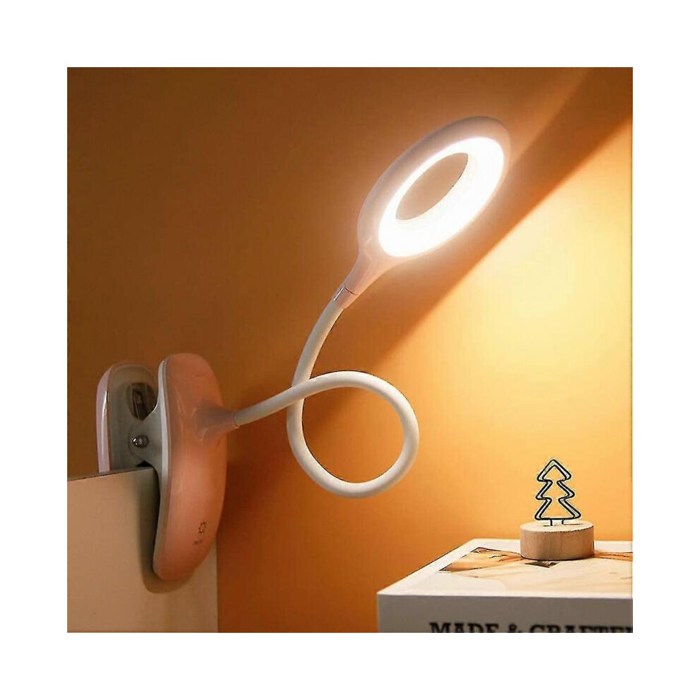 Led Clip-on Reading Lamp Dimmable Eye Protection Table Lamp