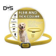 (Dog, yellow) Pet Flea Collar Adjustable Flea And Tick Collar for Cats Dogs 8 Months Long Term Protection Natural Pet Tick Collar