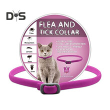 (Cat, rose red) Pet Flea Collar Adjustable Flea And Tick Collar for Cats Dogs 8 Months Long Term Protection Natural Pet Tick Collar