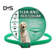 (Dog, green) Pet Flea Collar Adjustable Flea And Tick Collar for Cats Dogs 8 Months Long Term Protection Natural Pet Tick Collar