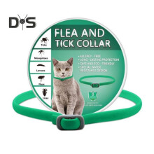 (Cat, green) Pet Flea Collar Adjustable Flea And Tick Collar for Cats Dogs 8 Months Long Term Protection Natural Pet Tick Collar
