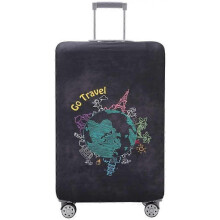 Luggage Cover Washable Suitcase Protector Anti-scratch Suitcase cover Fits 18-32 Inch Luggage (S)