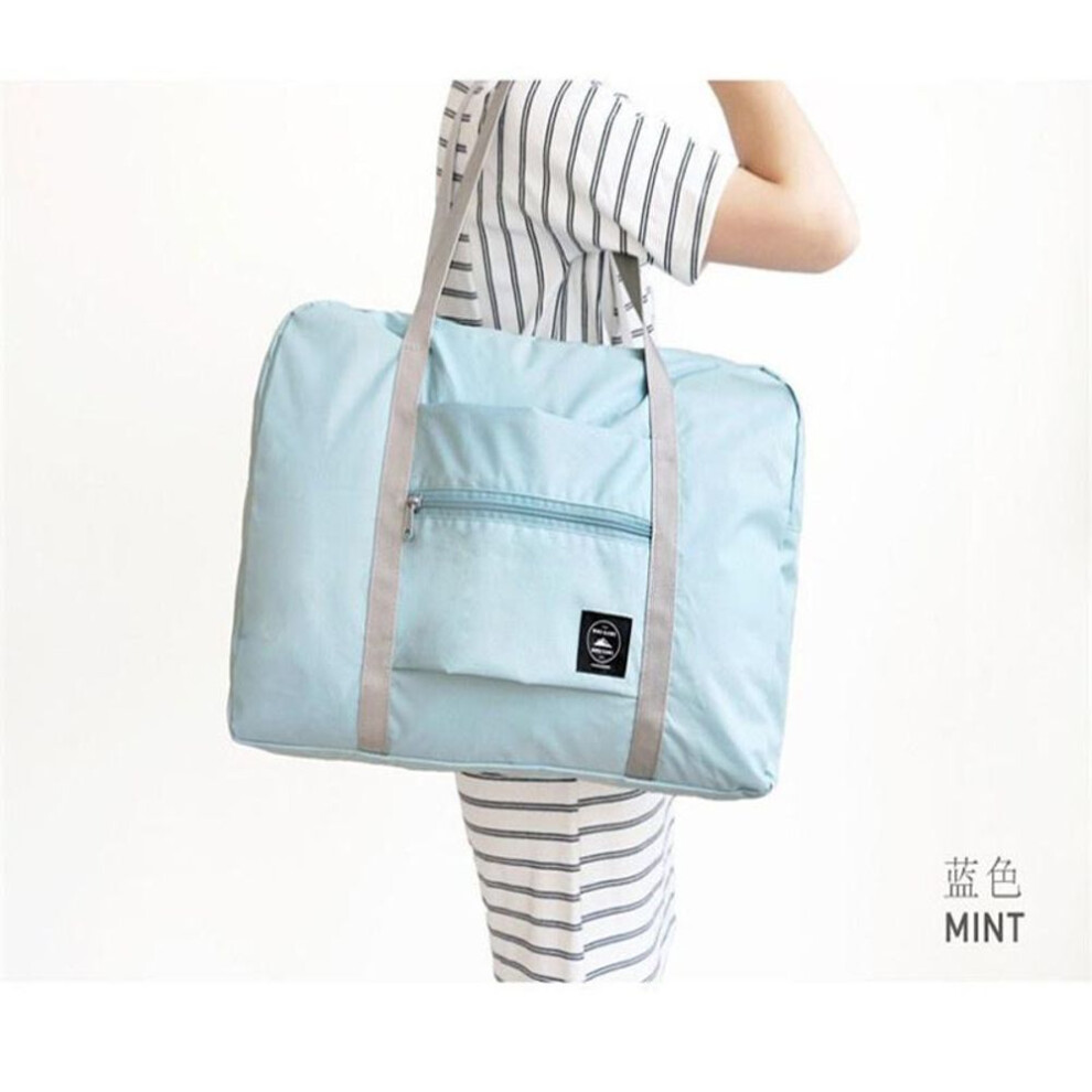 (light blue) Waterproof Luggage Storage Bags Suitcase Travel Pouch Handbag Large Travel Bag Organizer Bag