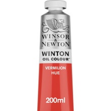 Winsor & Newton Winton olieverf tube, 200 ml, vermiljoen tint