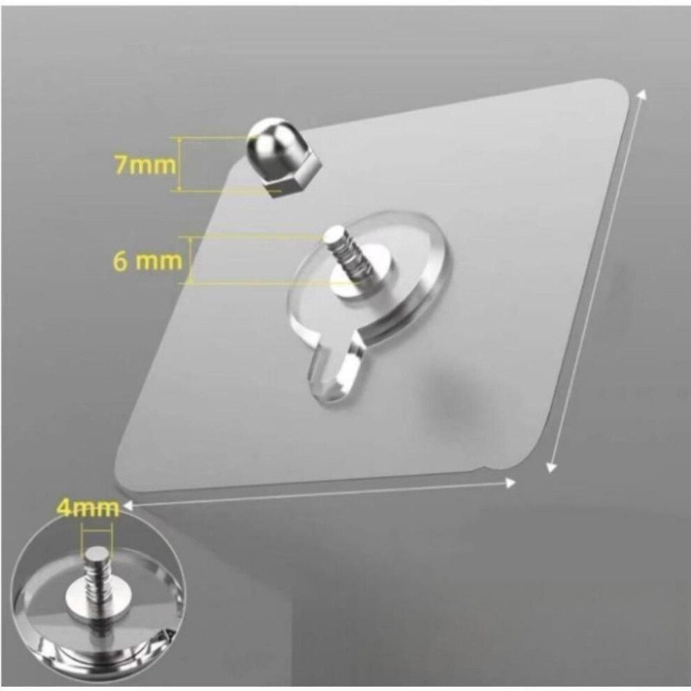 (A 30PCS) Strong Adhesive Wall Hook Without Piercing Picture Hanger Self-adhesive Wall Hangers Without Holes For Frame Poster Photo Clock