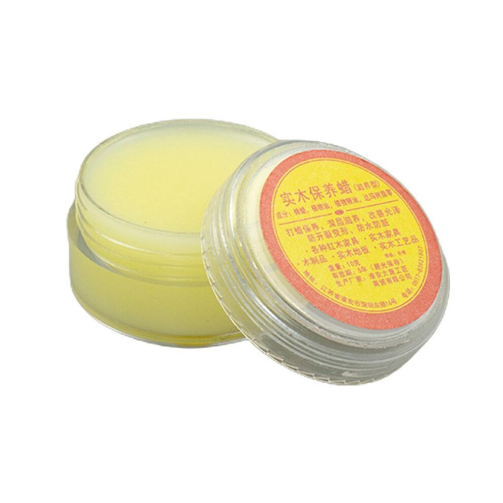 (as the picture, 10) Natural Beeswax Wood Furniture Waxing Maintenance Wax Oil Anti-cracking Moistureproof For Wood Furniture Floor