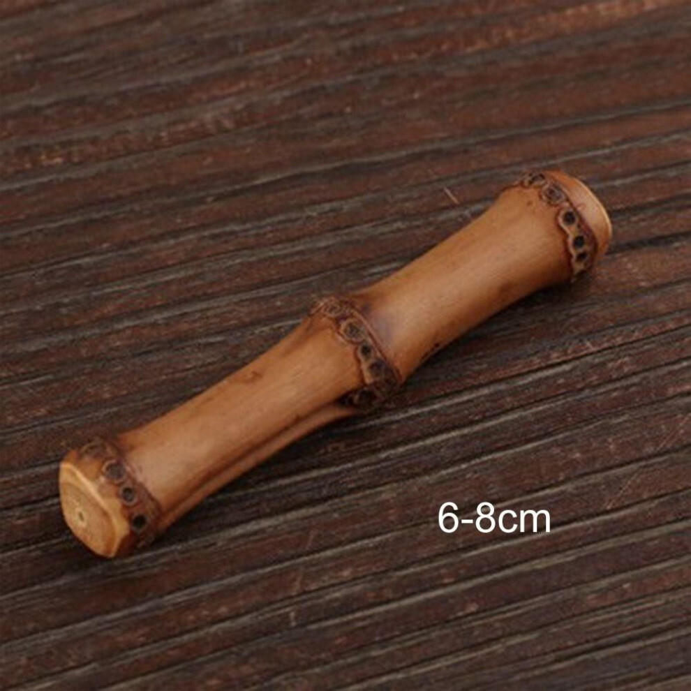 (2 Sections) Teahouse Natural Bamboo Pen Rest Painting Penmanship Pen Stand Calligraphy Brush Holder  Desktop