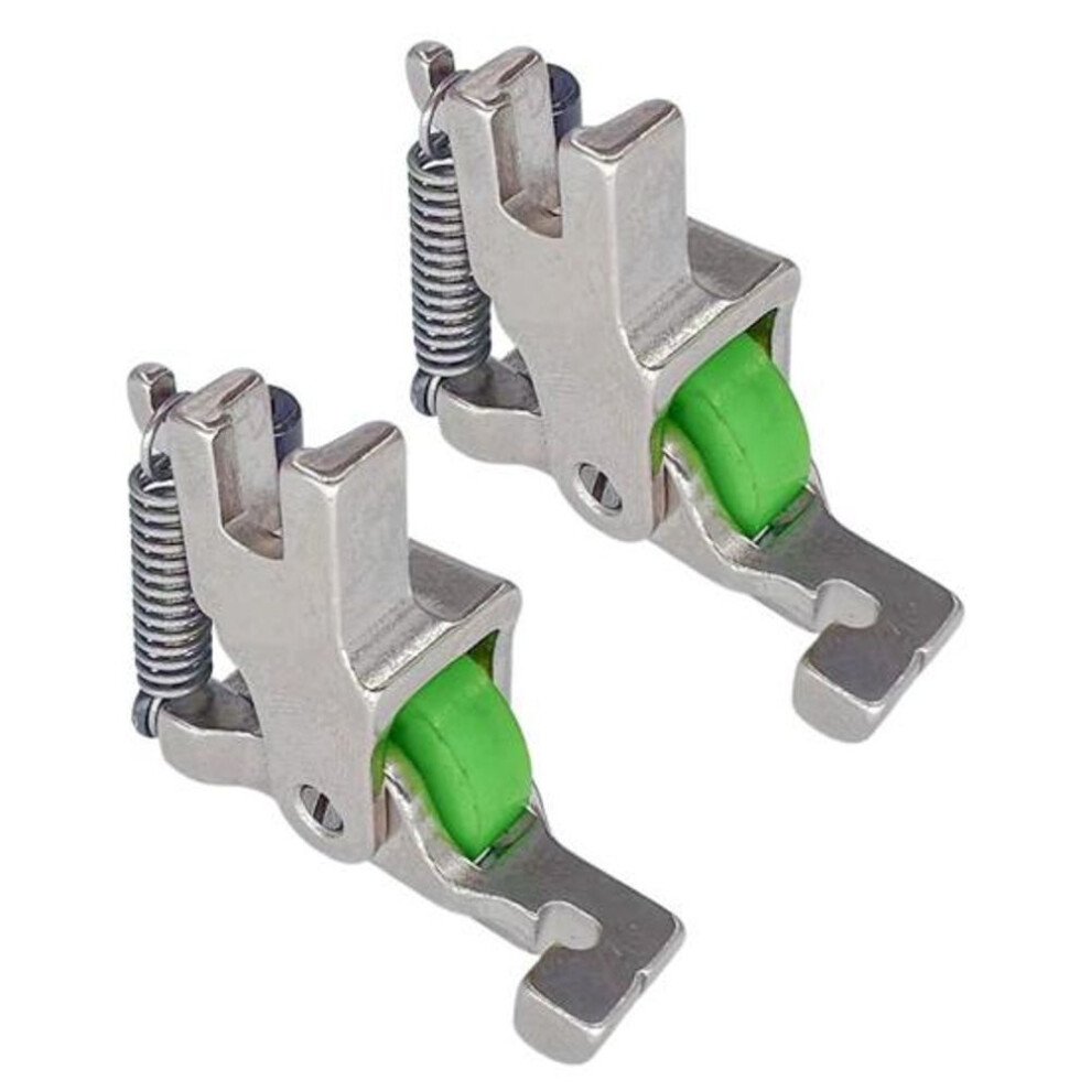 (as the picture, 2pcs) 1/2/3pcs Rolled Hemmer Presser Foot Invisible Zipper Guide Hem Foot Sewing Machine Edge Guide Bar Hemming Accessories