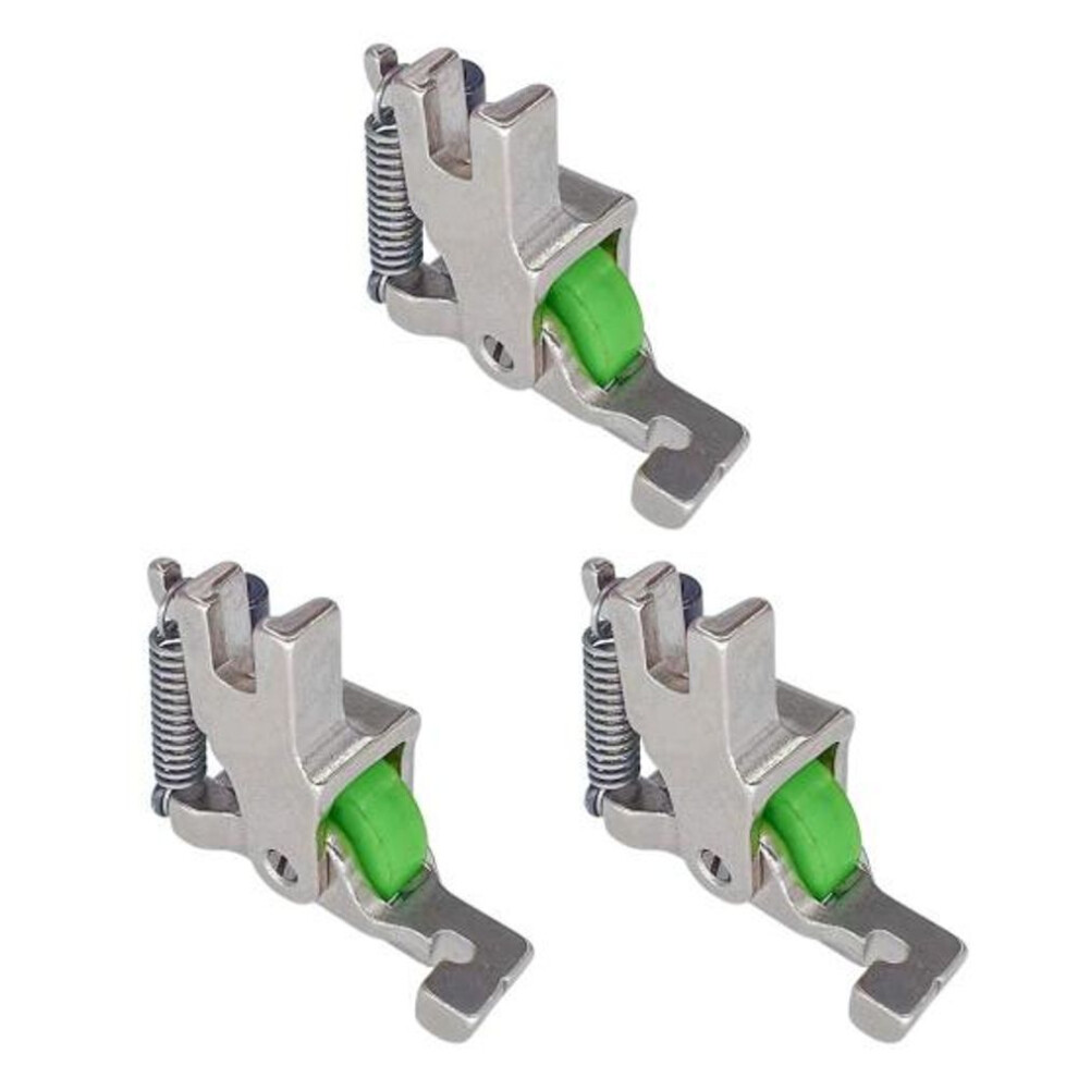 (as the picture, 3pcs) 1/2/3pcs Rolled Hemmer Presser Foot Invisible Zipper Guide Hem Foot Sewing Machine Edge Guide Bar Hemming Accessories