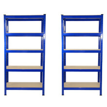 2 x Blauwe het Rekken Eenheid 5 het Opschorten van het Opslagpakhuis van de Tiergarage 75 x 150 x 30cm