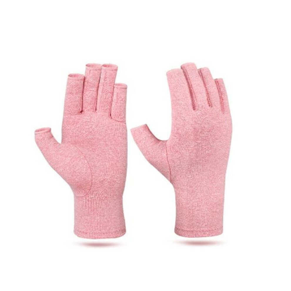 (pink, M (17-20CM)) 1 Pair Compression Gloves Wrist Support Joint Pain Relief Hand Brace Women Men Therapy Wristband Compression Gloves