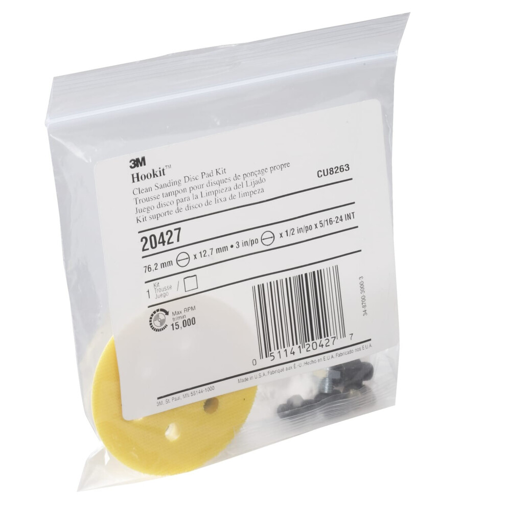 20427 75MM Hookit Disc Back-up Pad Kit