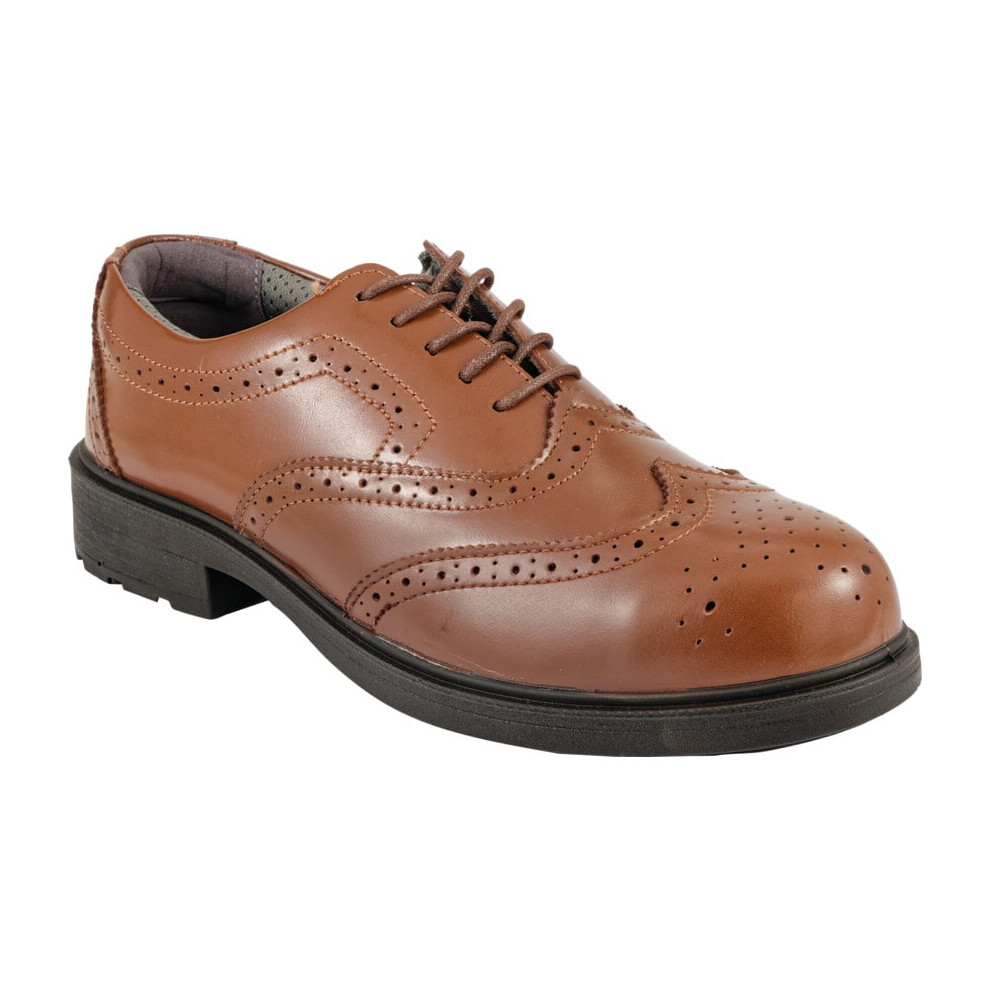Brogue Shoe Brown S3 SRC Size 8