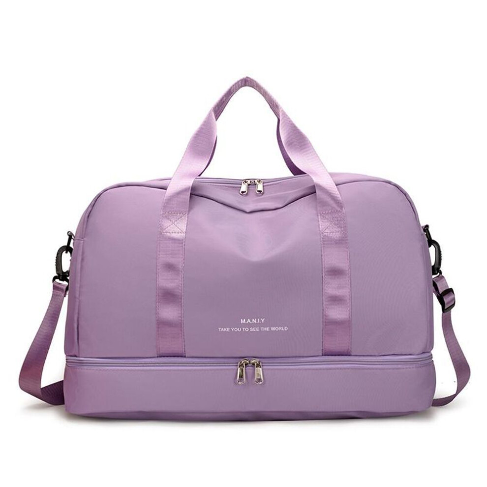 (purple, Medium) Women Handbag Nylon Luggage Bags For Women Crossbody Bag Men's Travel Bag Casual Ladies Fashion Shoulder Bag