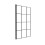 NES Home 800mm Square Bath Screen Black Profile With Grid Glass Reversible | Sheen 5