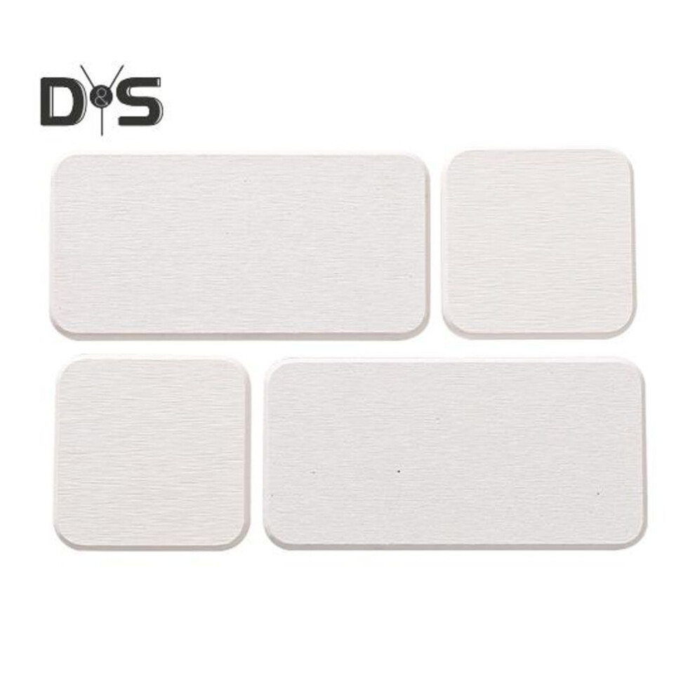 (white) 4Pcs Water Absorbing Stone Tray Instant Dry Sink Coasters Kitchen Sponge Hand Soap Tray & Toothbrush Holders for Bathroom Counter