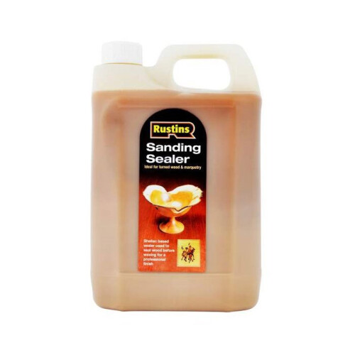 Rustins Shellac Sanding Sealer Rustins 4 Litre Wood Prior to Sanding or Waxing