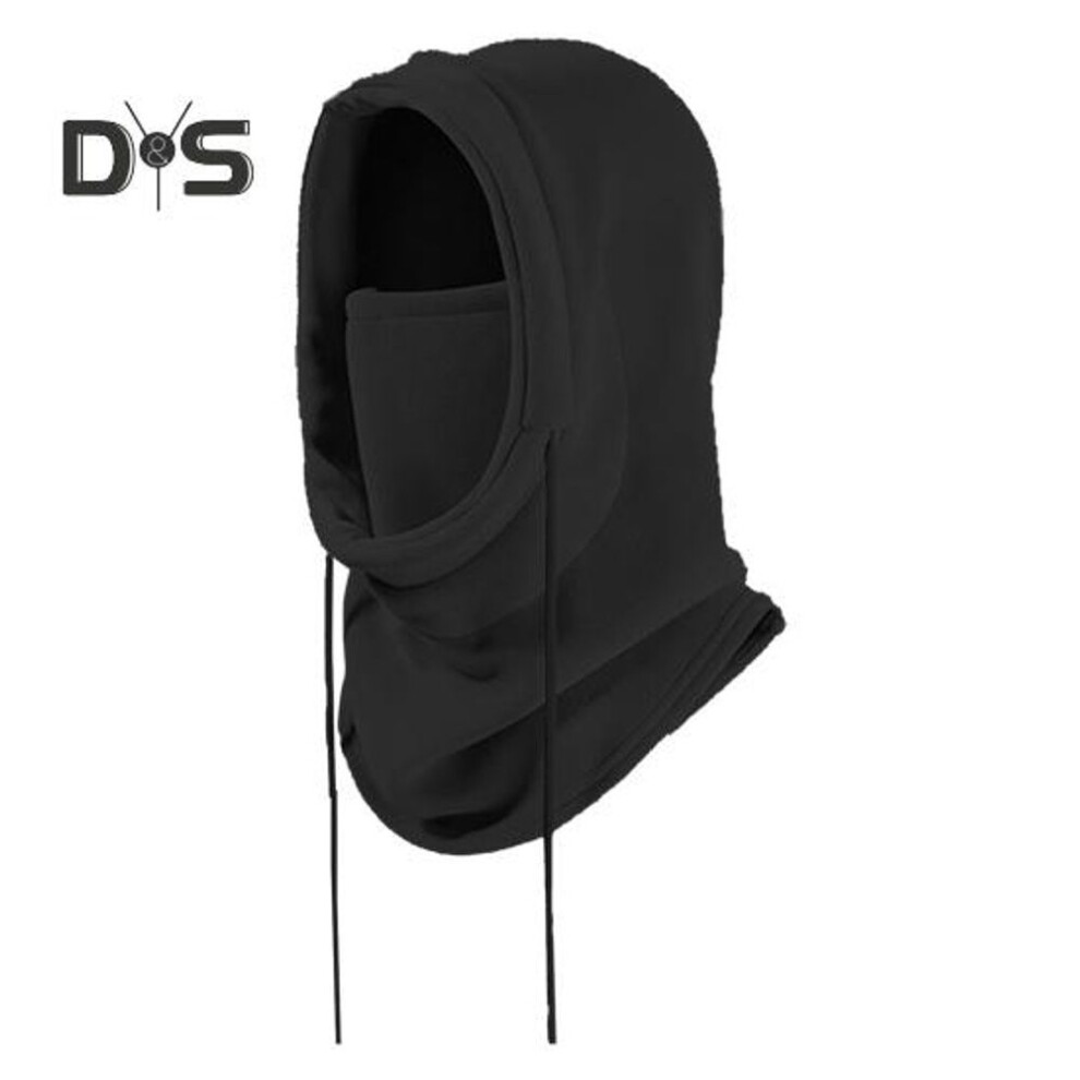 (black) Women Winter Balaclava Hat with Face Shield Thick Double-layered Polar Fleece Windproof Cycling Adjustable Full Protection Outdoor Travel Cold
