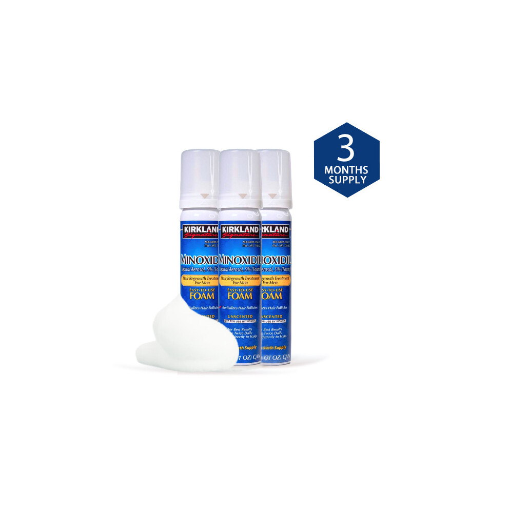 Kirkland Minoxidil Foam For Men 3 Months Supply