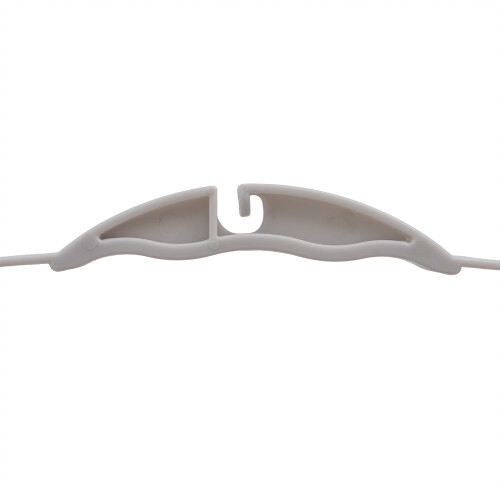 JVL Plastic Hanging Peg Basket, Grey 2