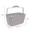 JVL Plastic Hanging Peg Basket, Grey 4