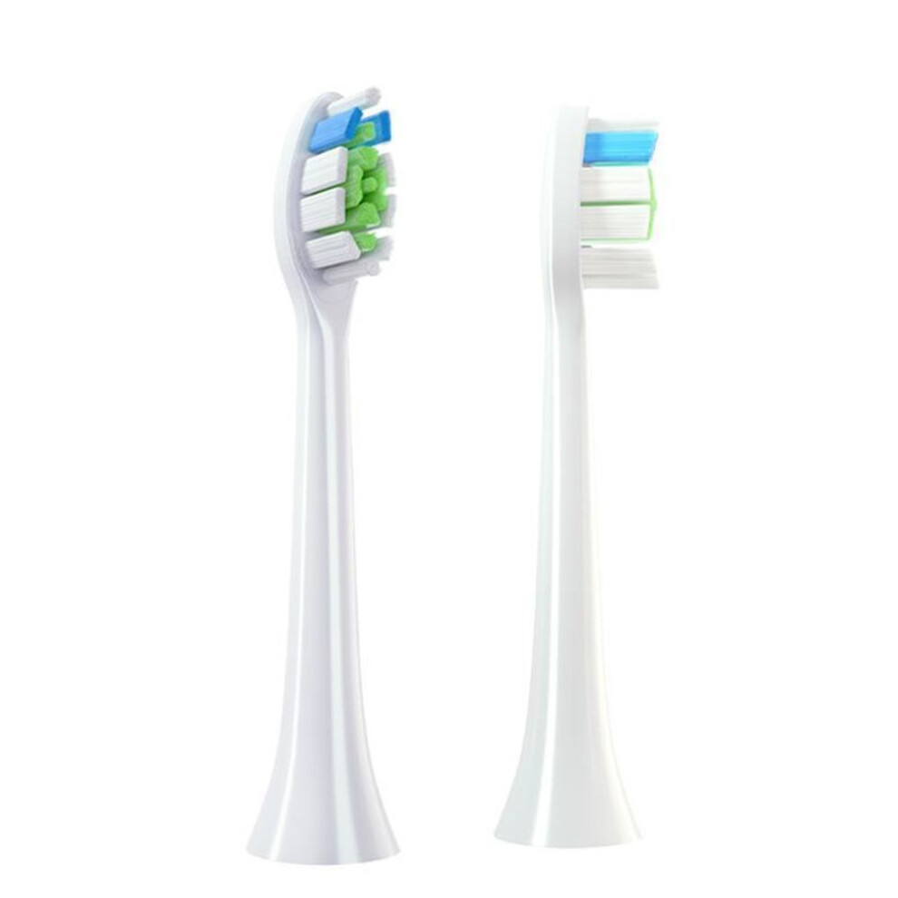(white, Diamond) Philips-compatible Electric Toothbrush Head Replacement with Dupont Bristles, HX3/6/9 Series, UV Sterilized, Vacuum Packaged