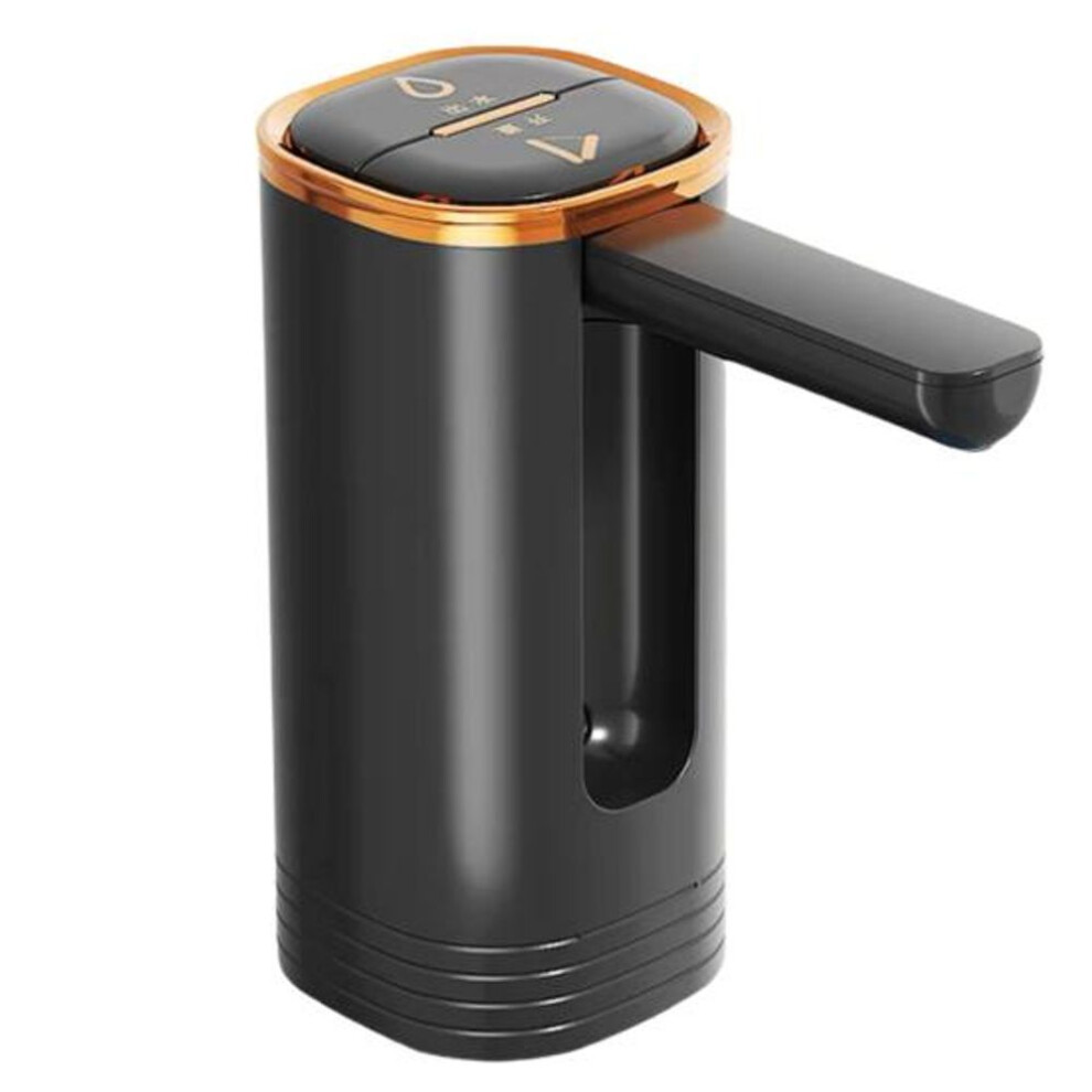 (black) Water Bottle Pump Low Noise Rechargeable Compact Size Electric Automatic Drinking Mini Water Jug Dispenser Office Supplies