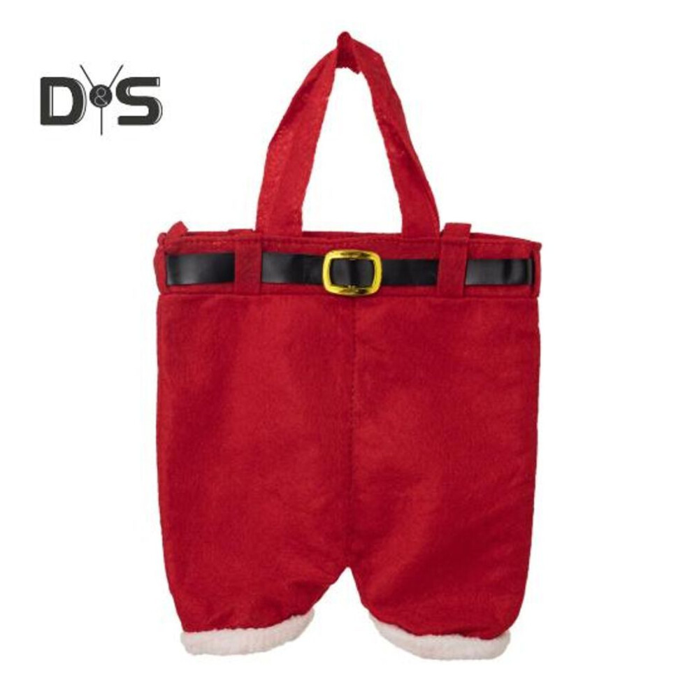 Christmas Wine Bottle Bag Red Santa Pants Wine Bottle Cover Xmas Wine Wrapping Bag Candy Gift Holder For Holiday Home Bar Party Supplies