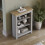 Vida Designs (Grey & Oak) Arlington 3 Tier Bookcase Shelf Library Storage 5