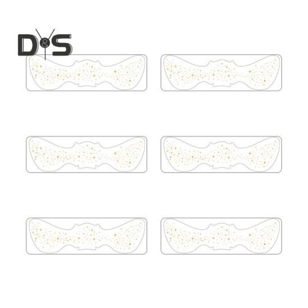 (as the picture, I) 6pcs Gold Glitter Freckles Face Tattoo Stickers Waterproof Artificial Freckle Patches Shimmering Makeup Speckles For Glamorous Look Festive Sparkling