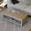 Vida Designs (Grey & Oak) Arlington Coffee Table with Bottom Shelf Storage 3