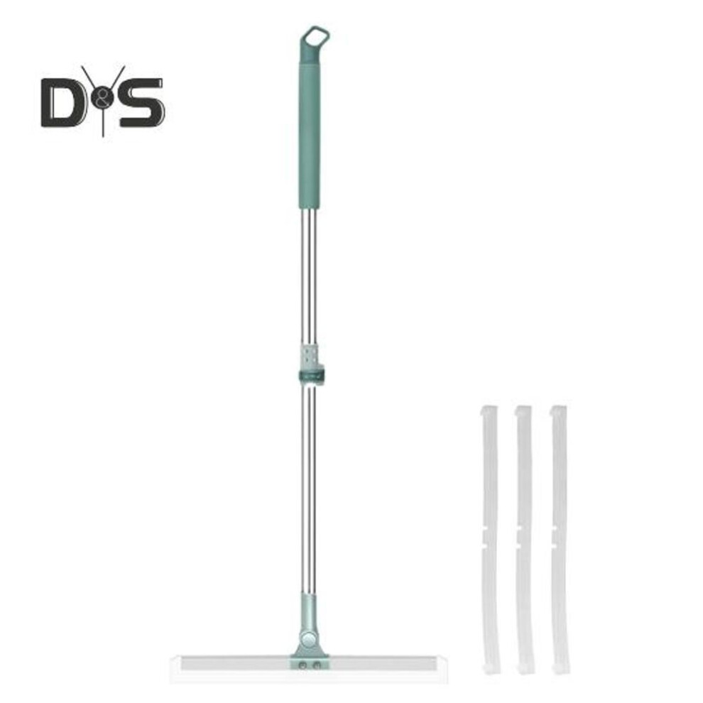 (as the picture, 50 cm) Retractable Handle Floor Wiper Set 360 Degree Rotating Mop Head Flexible Washable Low Surface Cleaning Mop