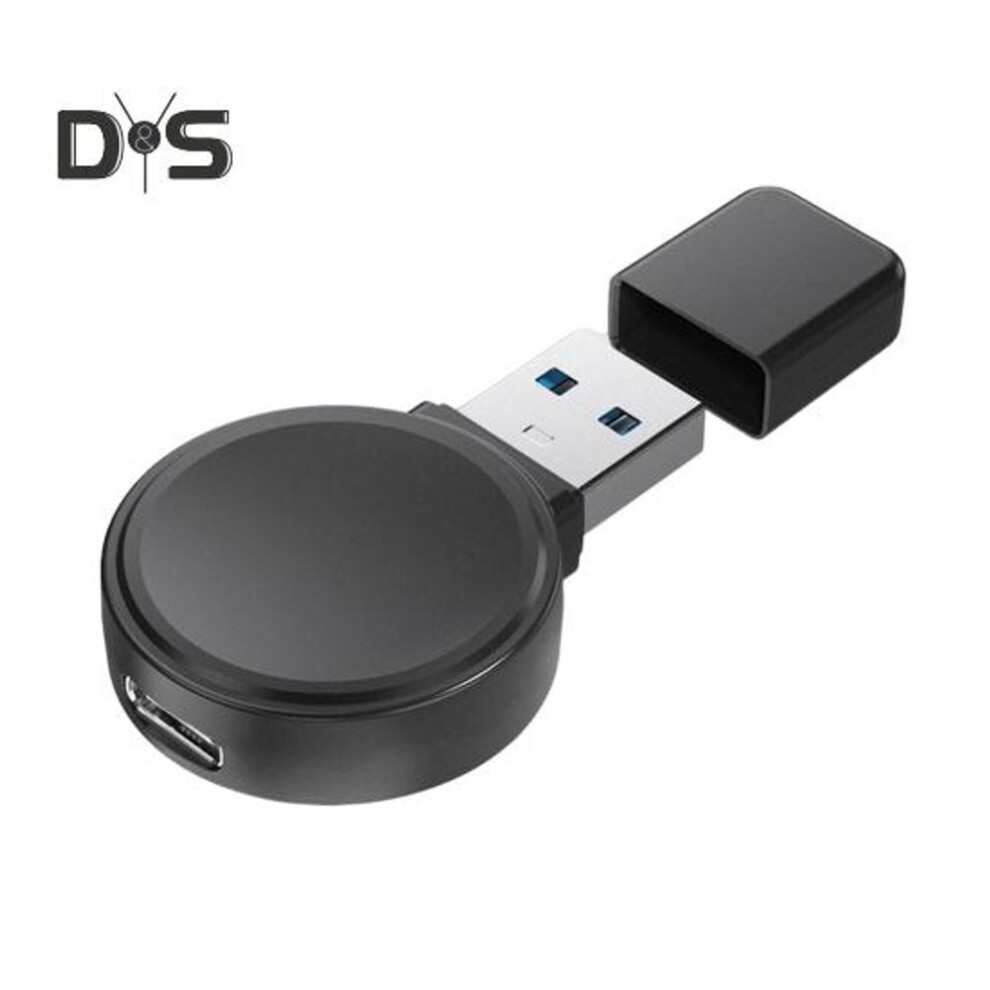 (black) Watch Charger Wireless Induction Charging Dock Station Compact Portable Magnetic Charger for Apple Watch USB Type-C Fast Charging Dual Interfaces
