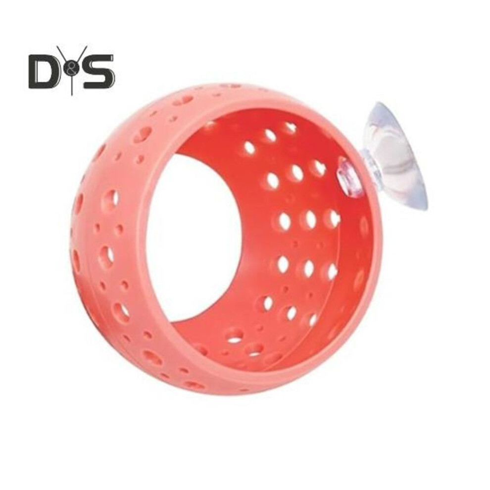 (pink) Betta Fish Tunnel Toy Aquarium Fish Hideout With Suction Cup Small Fish Hiding Resting Shelter Shrimp Cave For Fish Tank Decor