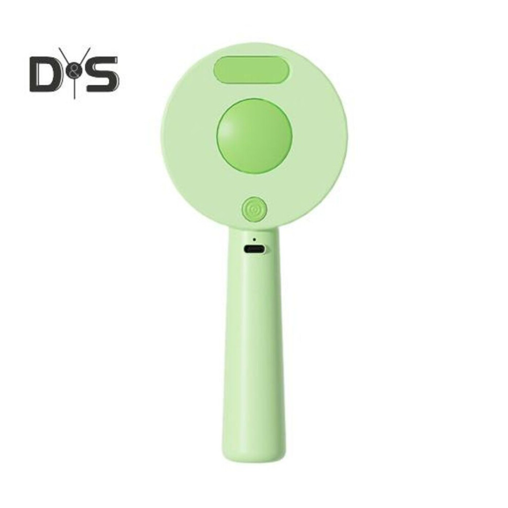 (green) Pet Steam Brush 4-in-1 Pet Spray Hair Removal Comb with Release Button And Tank Rechargeable Cat Grooming Tool for Dogs Cats