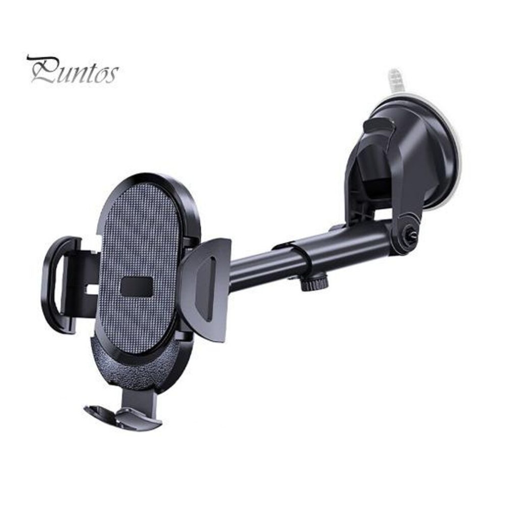 (black, D) Car Phone Holder Mount Universal Car Sucker Cell Phone Holder Stand with 360 Degrees Rotation Car Windshield Dashboard Rotation Bracket for 4-6