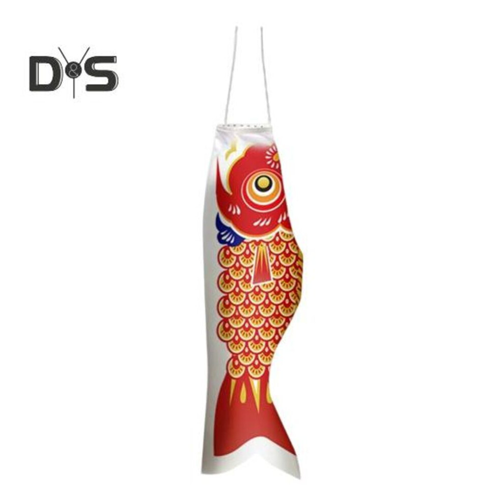 (orange, L) Japanese Carp Windsock Outdoor Hanging Fish Flag Kite Koinobori Windsock For Sushi Bar Restaurant Garden Deck Decor