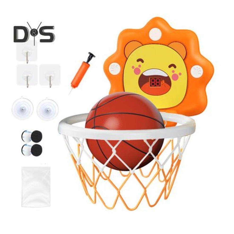 (as the picture, C) Kids Boys Mini Basketball Hoop Indoor Adjustable Height Wall-mounted Children Basketball Hoop Space-saving Christmas Birthday Gifts For Age 3-8 Years
